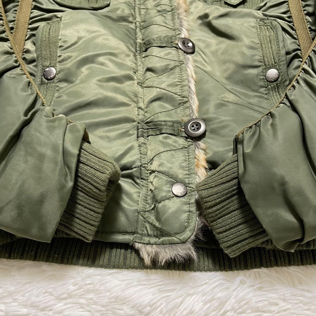 AVIREX リアルファー 短丈 N-2B グランジ y2k 平成ギャル M