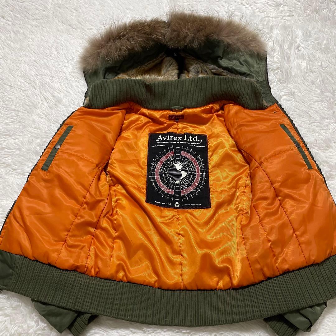 AVIREX リアルファー 短丈 N-2B グランジ y2k 平成ギャル M