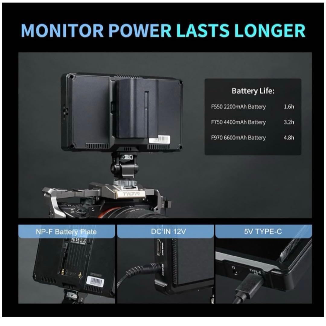 6 インチ1200nit高輝度1920✕1080デジタルー眼レフ モニター