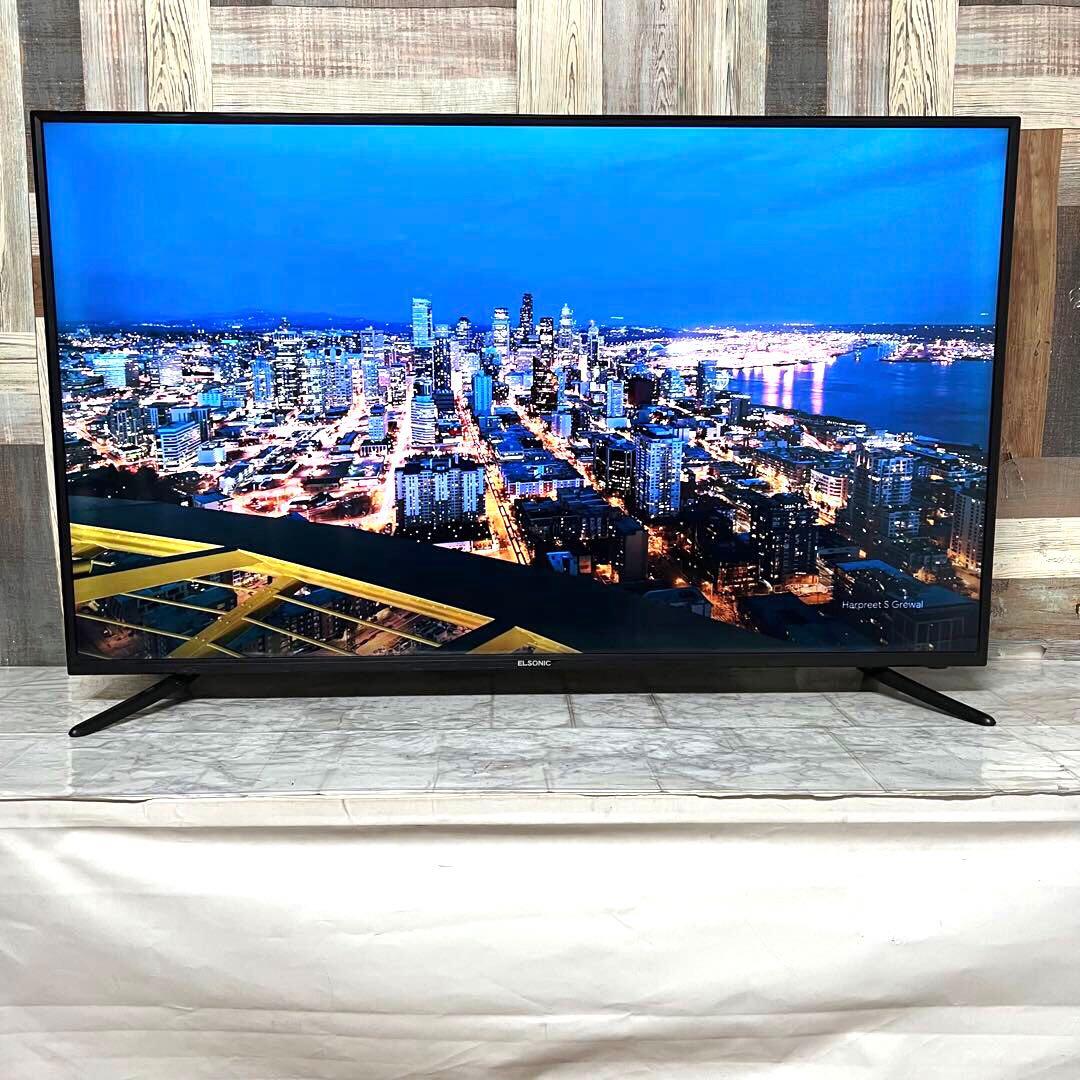 即日受渡❣️全国送料込ELSONIC49型4K液晶テレビWチューナー外付け録画可能