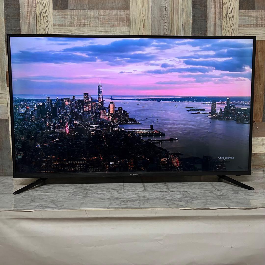即日受渡❣️全国送料込ELSONIC49型4K液晶テレビWチューナー外付け録画可能