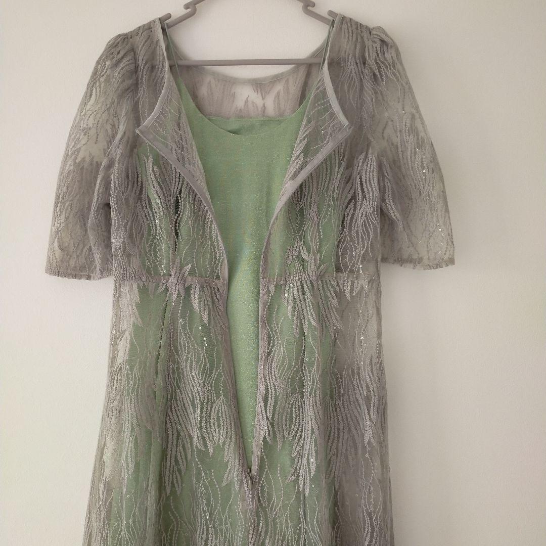 apaです。　kaene　スパンコールエンブロイダリードレス(M)