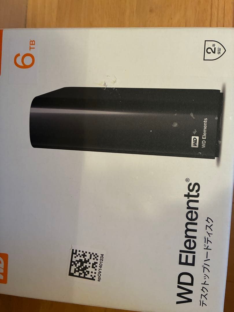 WD Elements 外付けハードディスク ブラック6TB