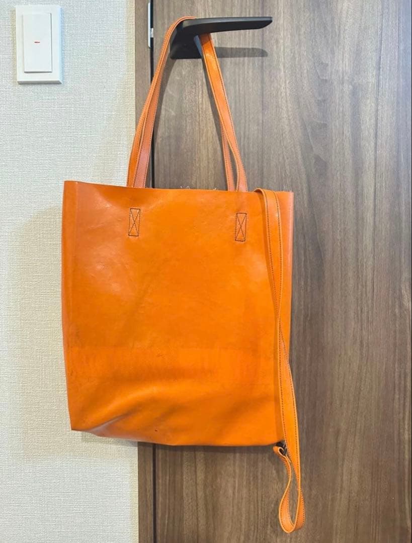 FREITAG リュックトート　オレンジ×ホワイト