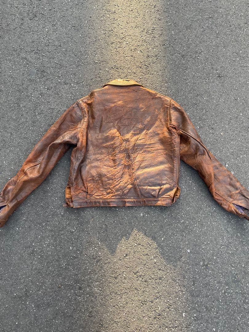 40s ハルトマン　ジャケット　レザー　ヴィンテージ　モーターサイクル　50s