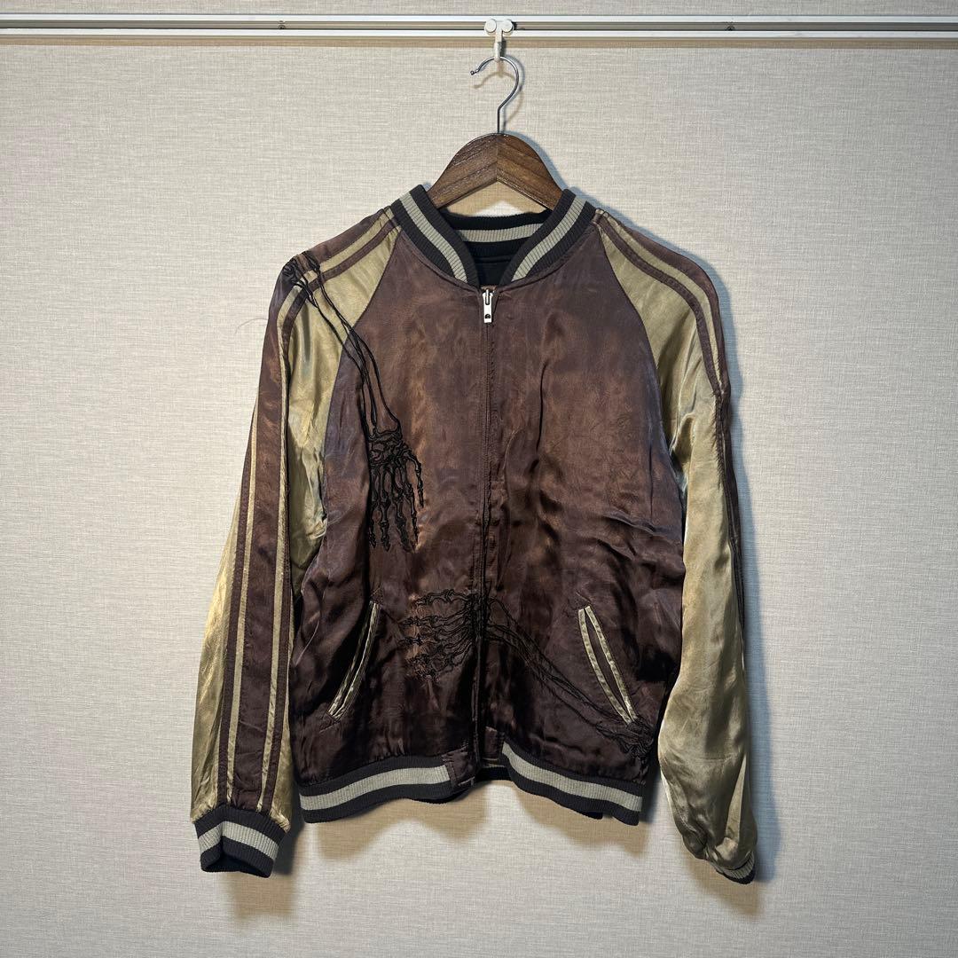 【はしい】花旅楽団　スカジャン　リバーシブル　y2k