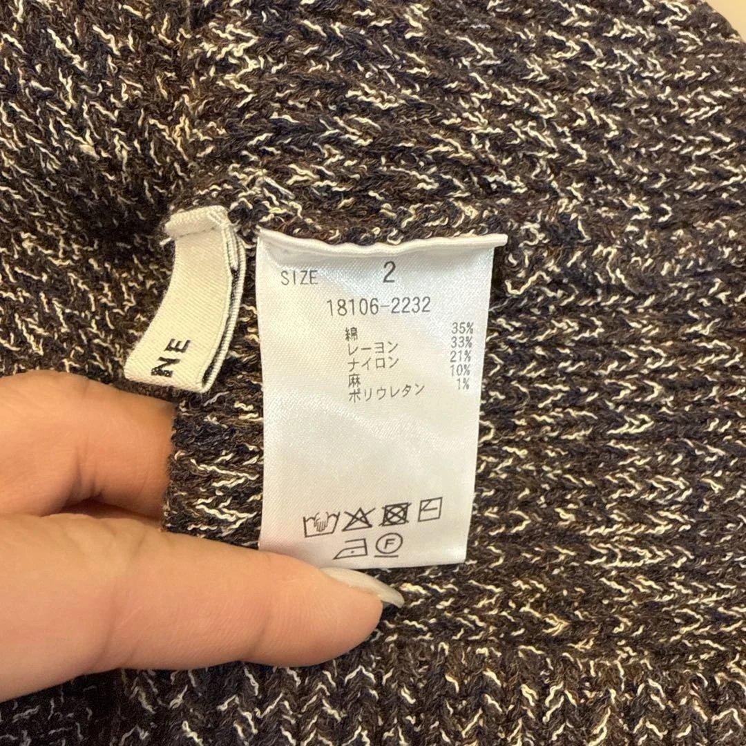 【CLANE】HEATHER COTTON KNIT TUBETOP_サイズ2