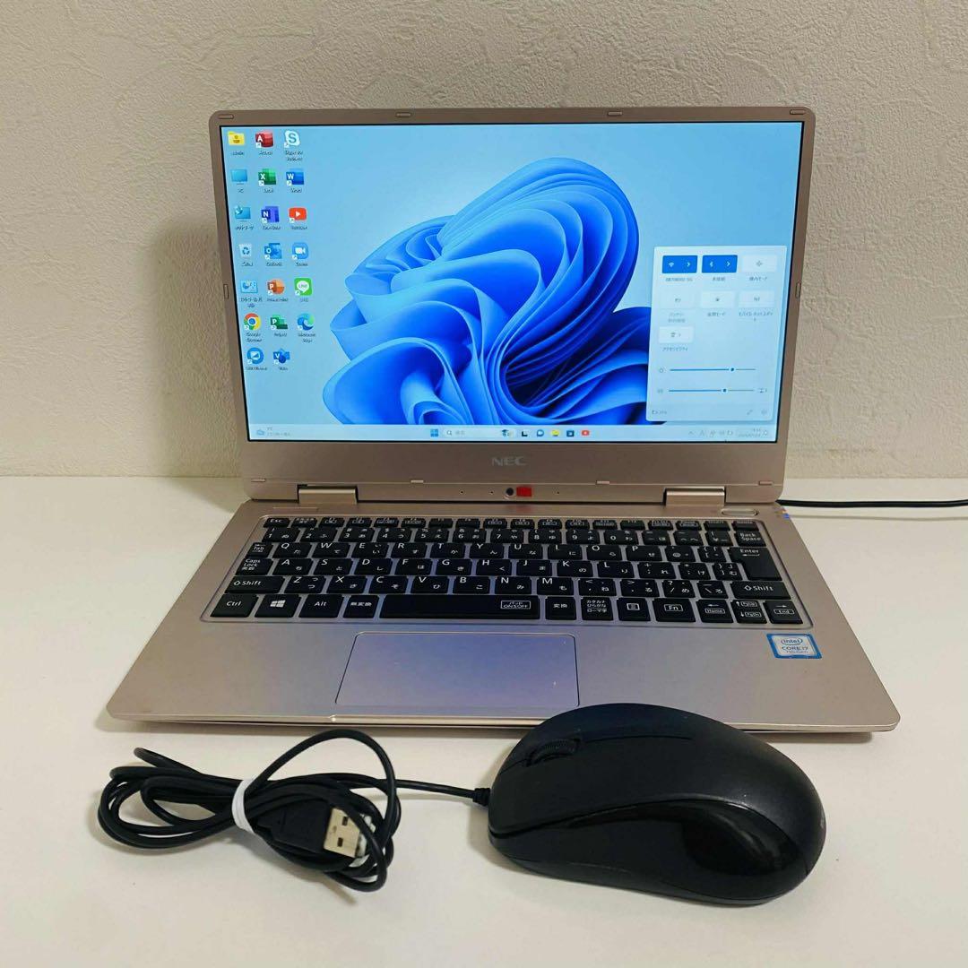 Y47 NECノートパソコン i7メモリ8G高速コンパクト Windows11