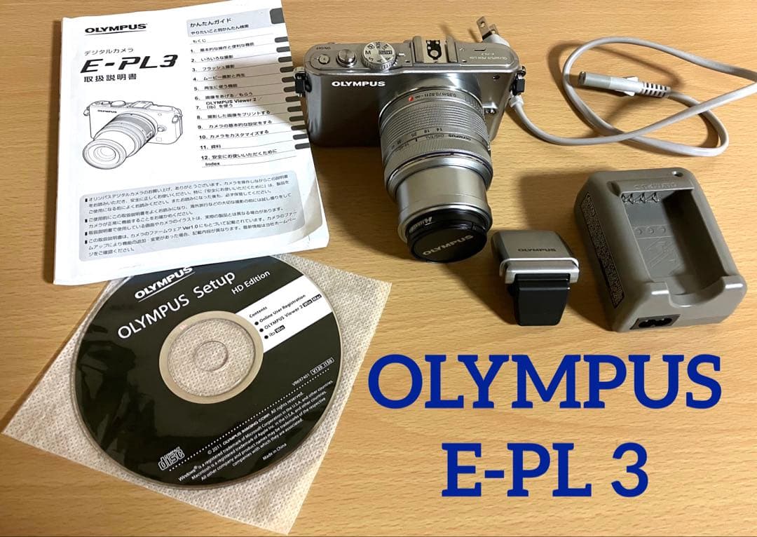 OLYMPUS PEN Lite E-PL3 ミラーレス一眼 デジカメ　シルバー