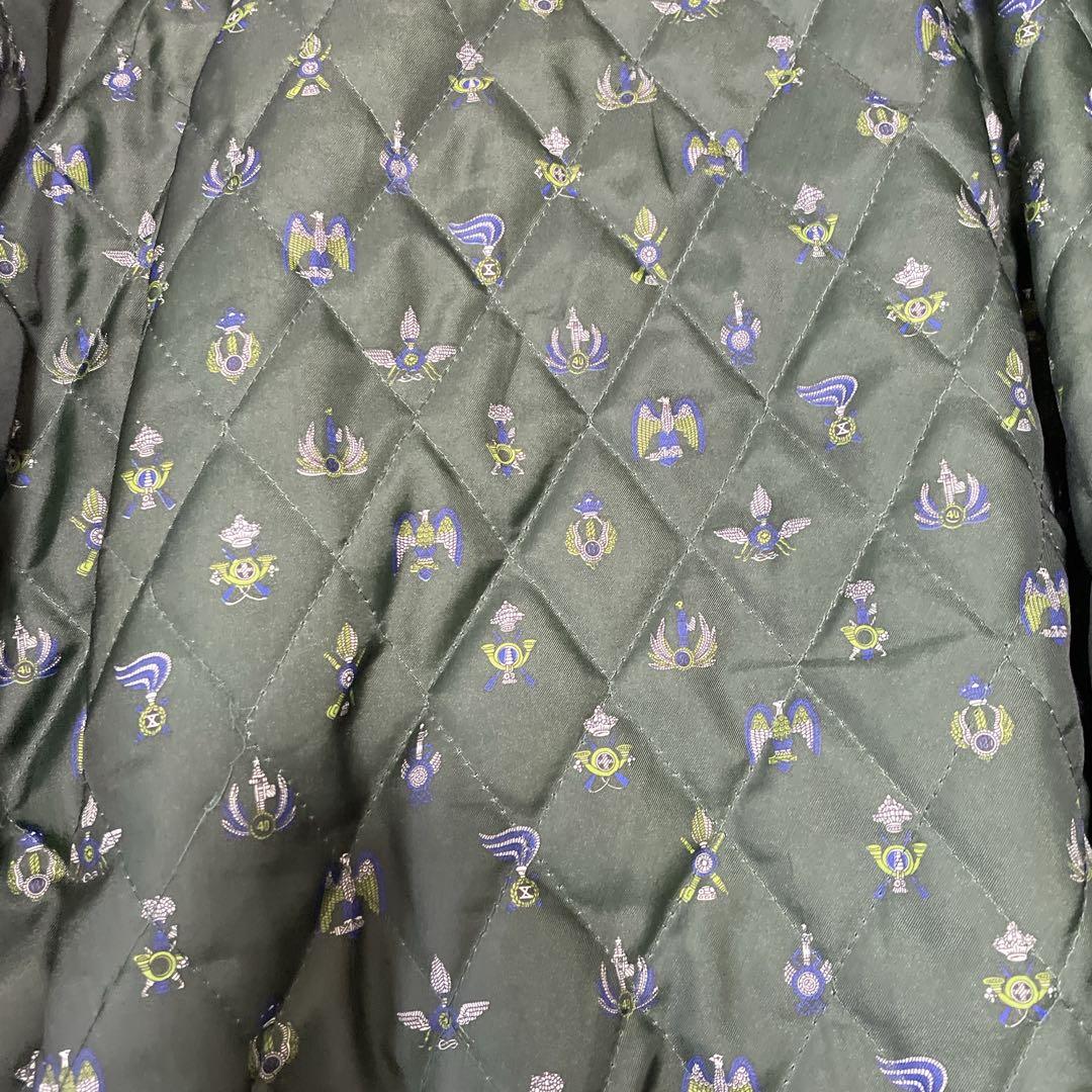 A-2 レザージャケット　ラムレザー　本革　XL 裏地総柄　キルティング