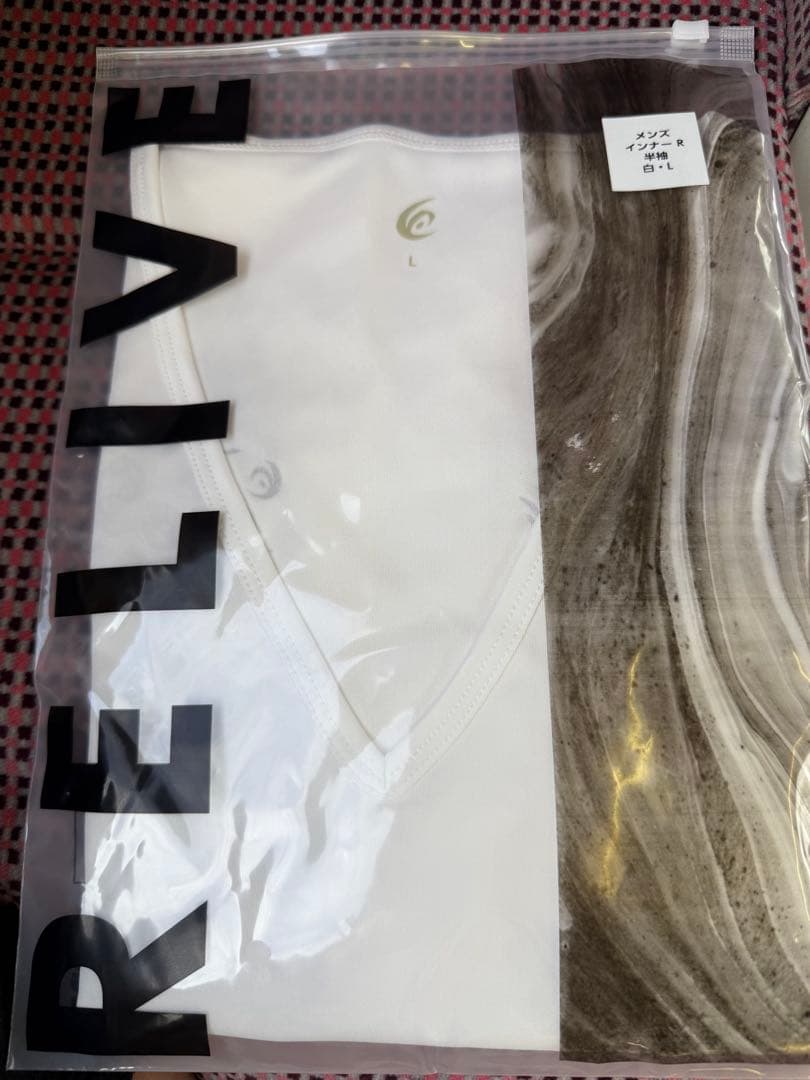 リライブ Vネック インナー Lサイズ ホワイト