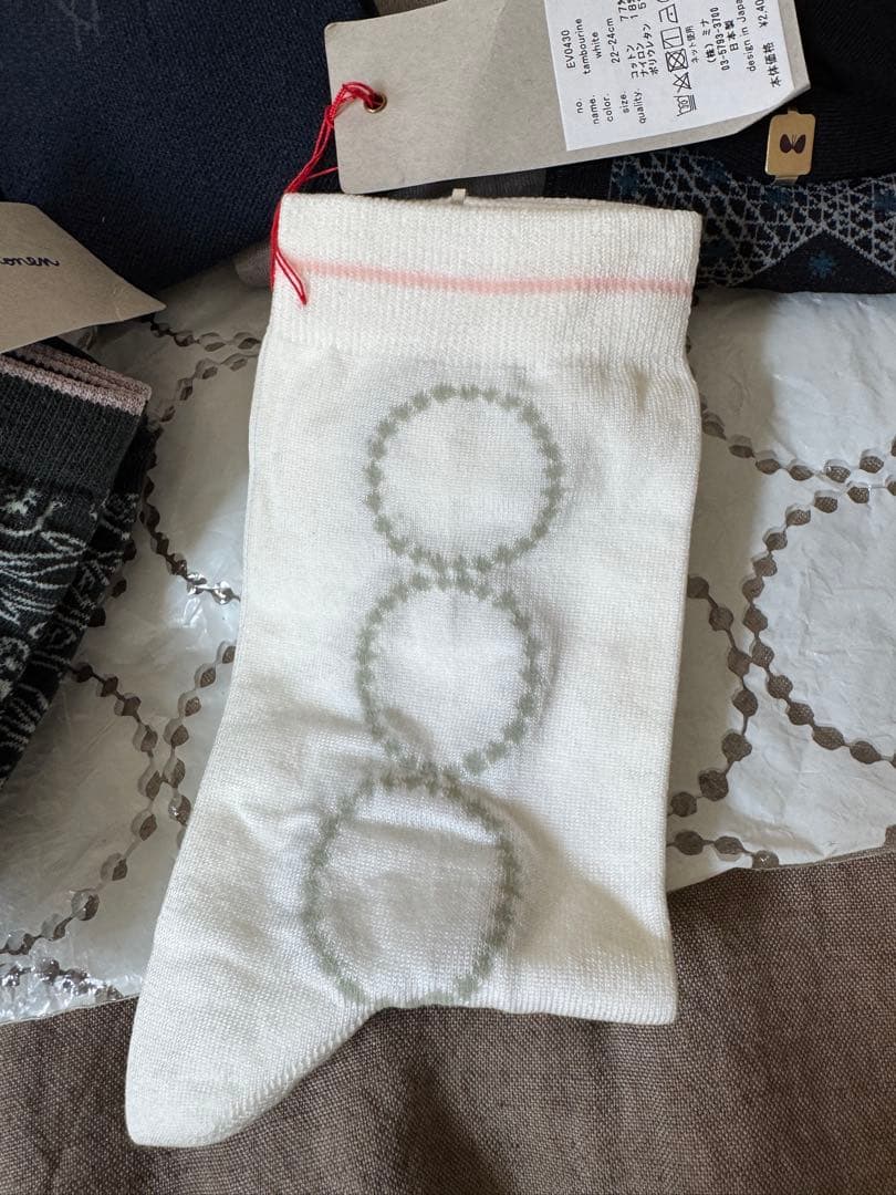 ほんの少しですがお値下げミナペルホネンソックスセット