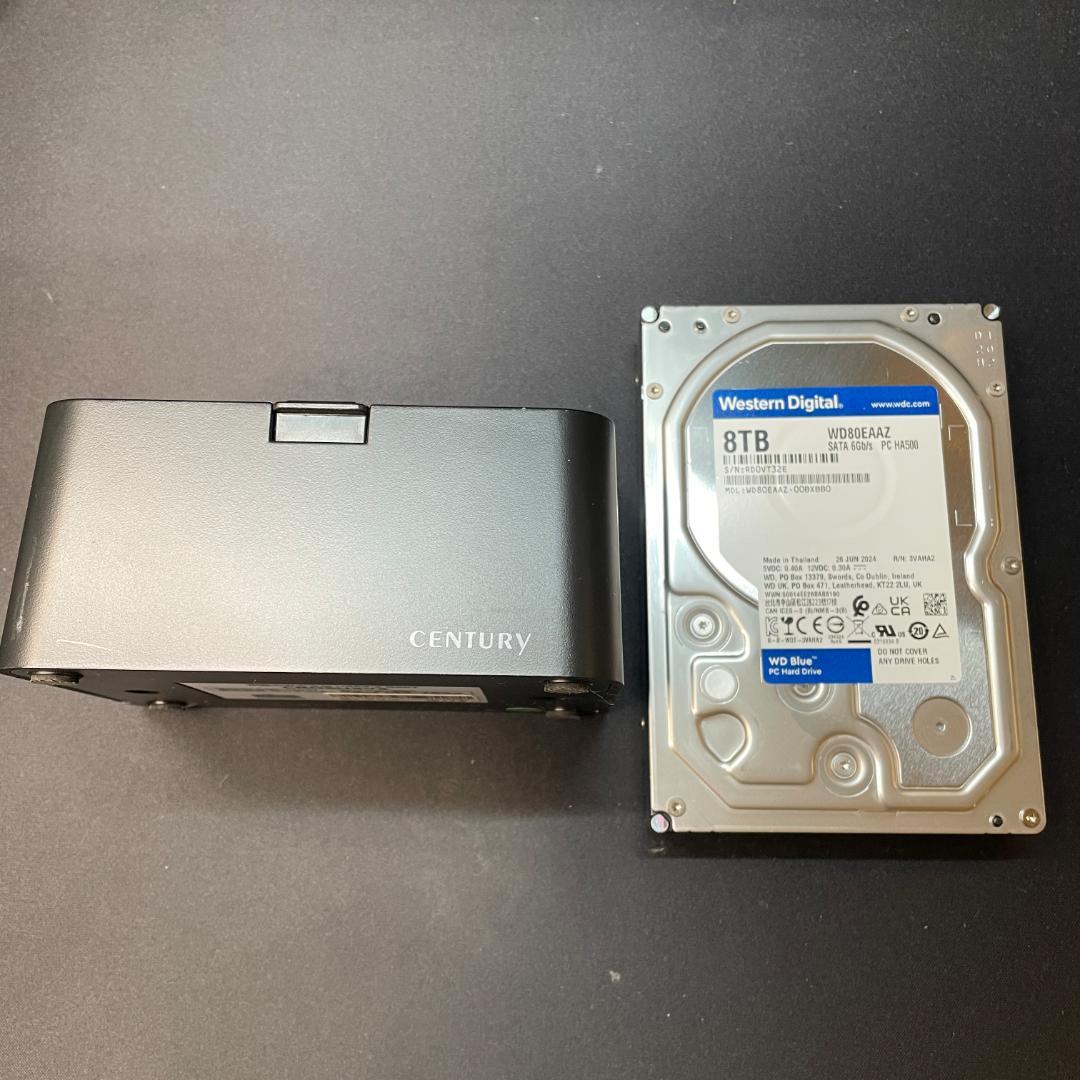 【美品】Western Digital 8TB HDD WD80EAAZ
