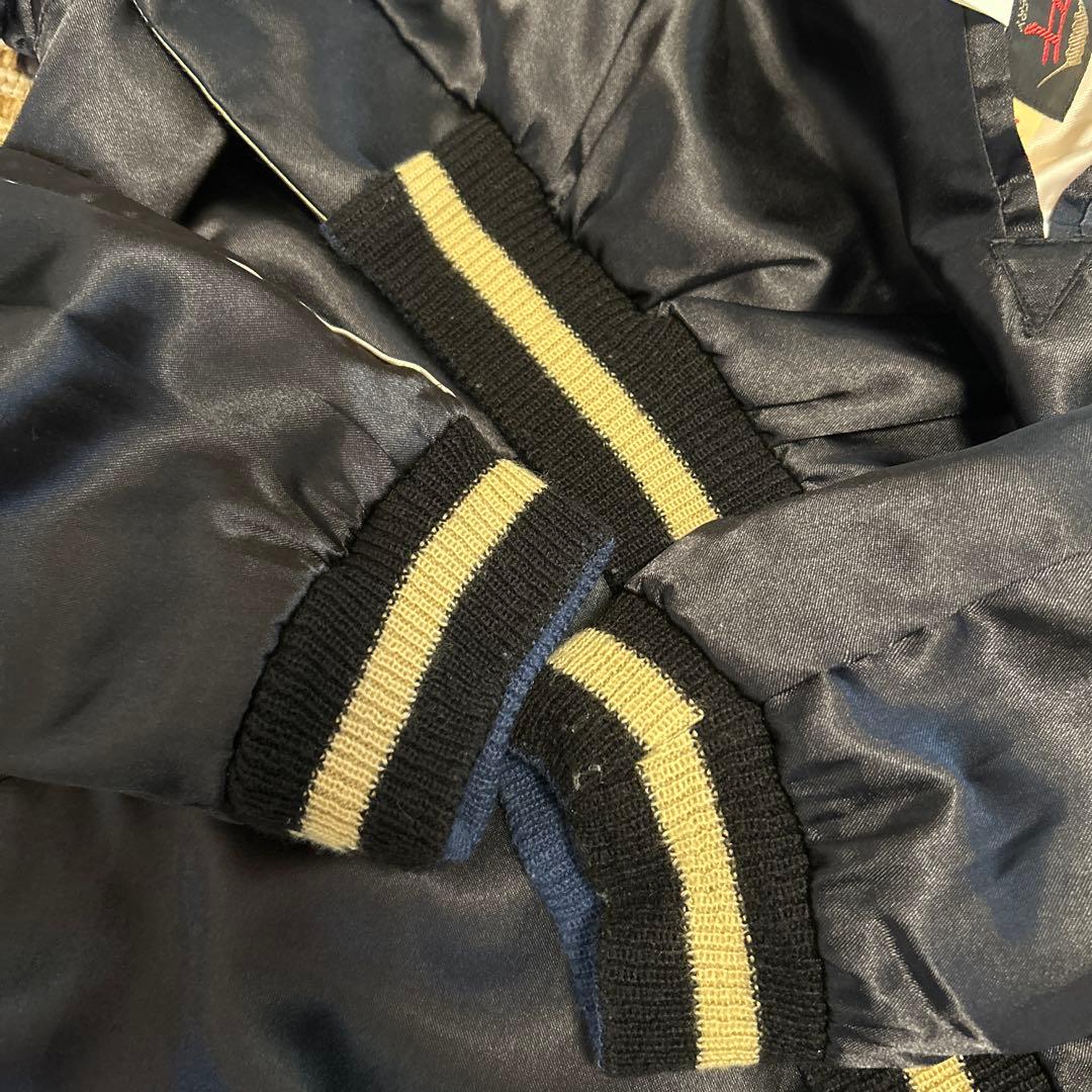 東洋エンタープライズ　刺柄デザイン スカジャン L TT10636 グリーン