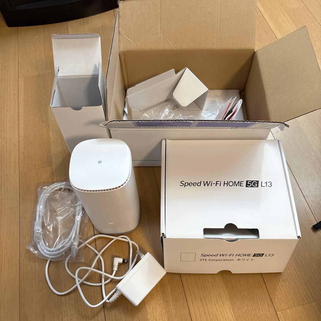 ZTE Speed Wi-Fi  5G L13 本体(6ヶ月使用)