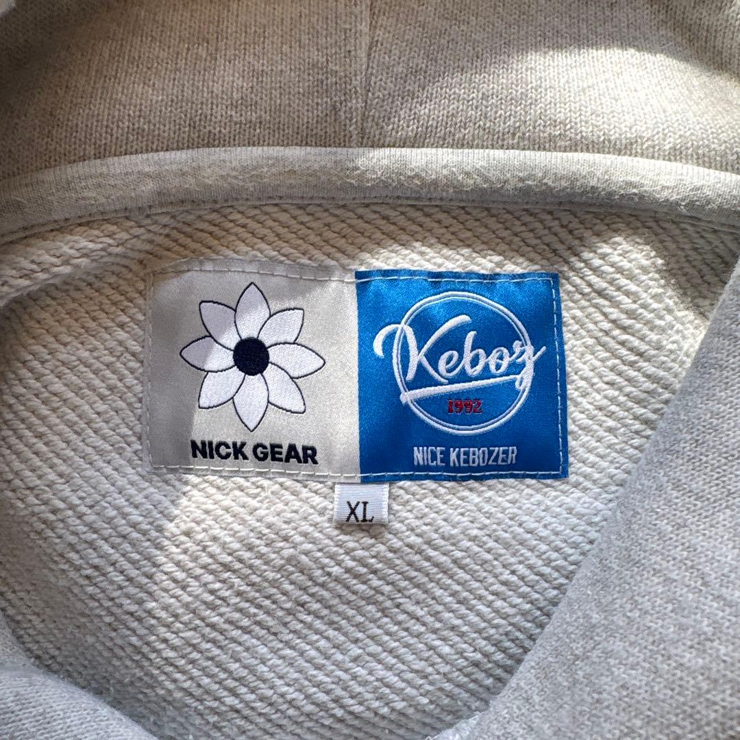 KEBOZケボズ nick gear ニックギア コラボ パーカーXL