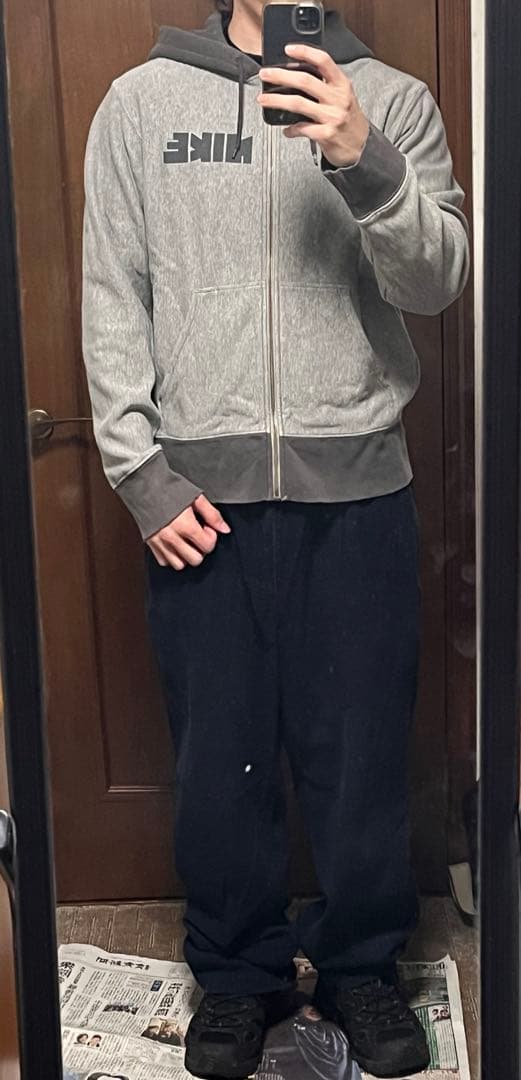 【希少】00s NIKE ホワイトレーベル 復刻 ゴツナイキ ジップパーカー