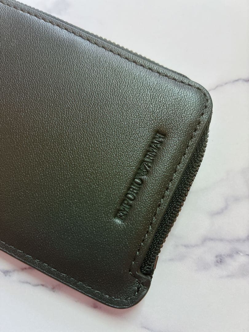 アルマーニ ケース【ダークグリーン】【新品未使用】