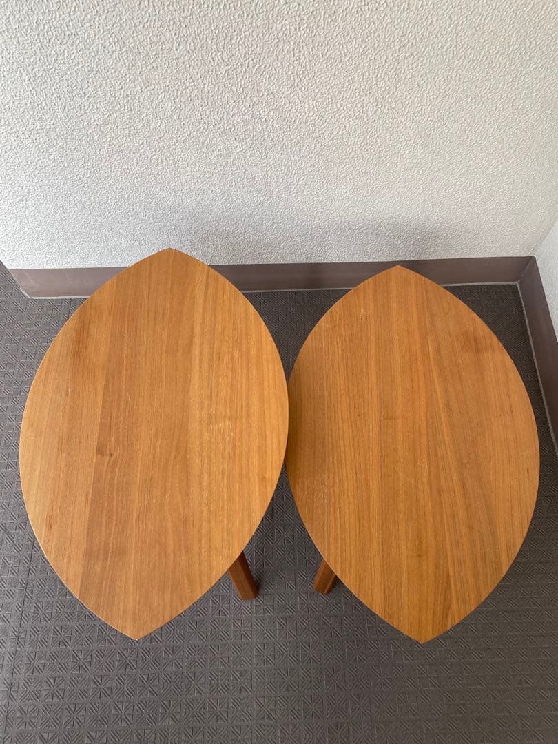 IKEA・イケア STOCKHOLM ローテーブル 2点セット ブラウン 木目調