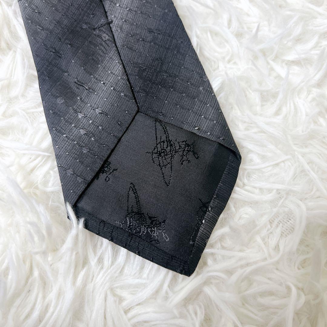 Vivienne Westwood ネクタイ グレー オーブ柄 ドット イタリア