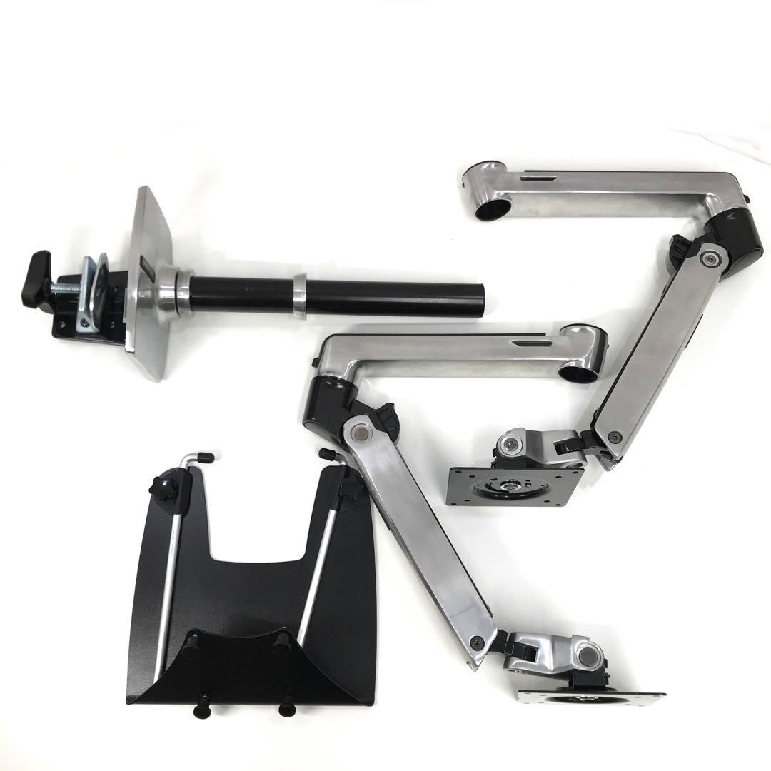 ERGOTRON デュアルモニターアーム シルバー 45-248-026