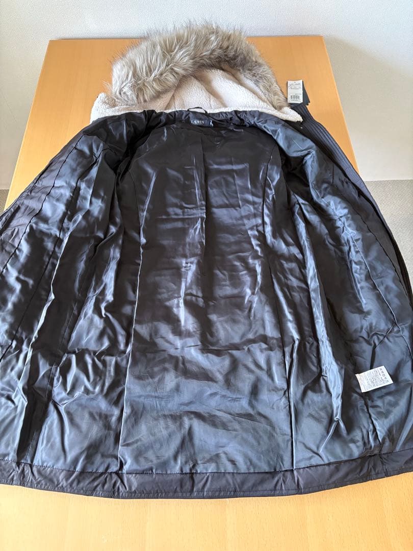 LAUREN ファー付ダウン　XS