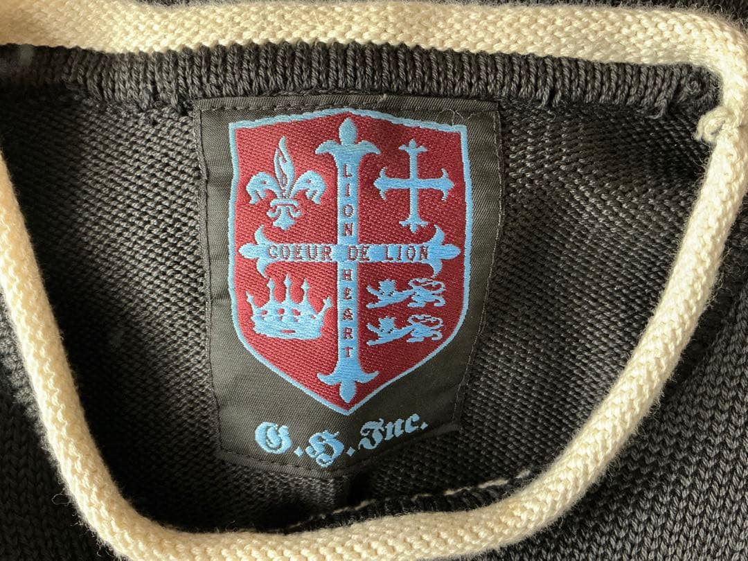 LION HEARTコットンセーター（フレアーデザインコットンニット）　Lサイズ