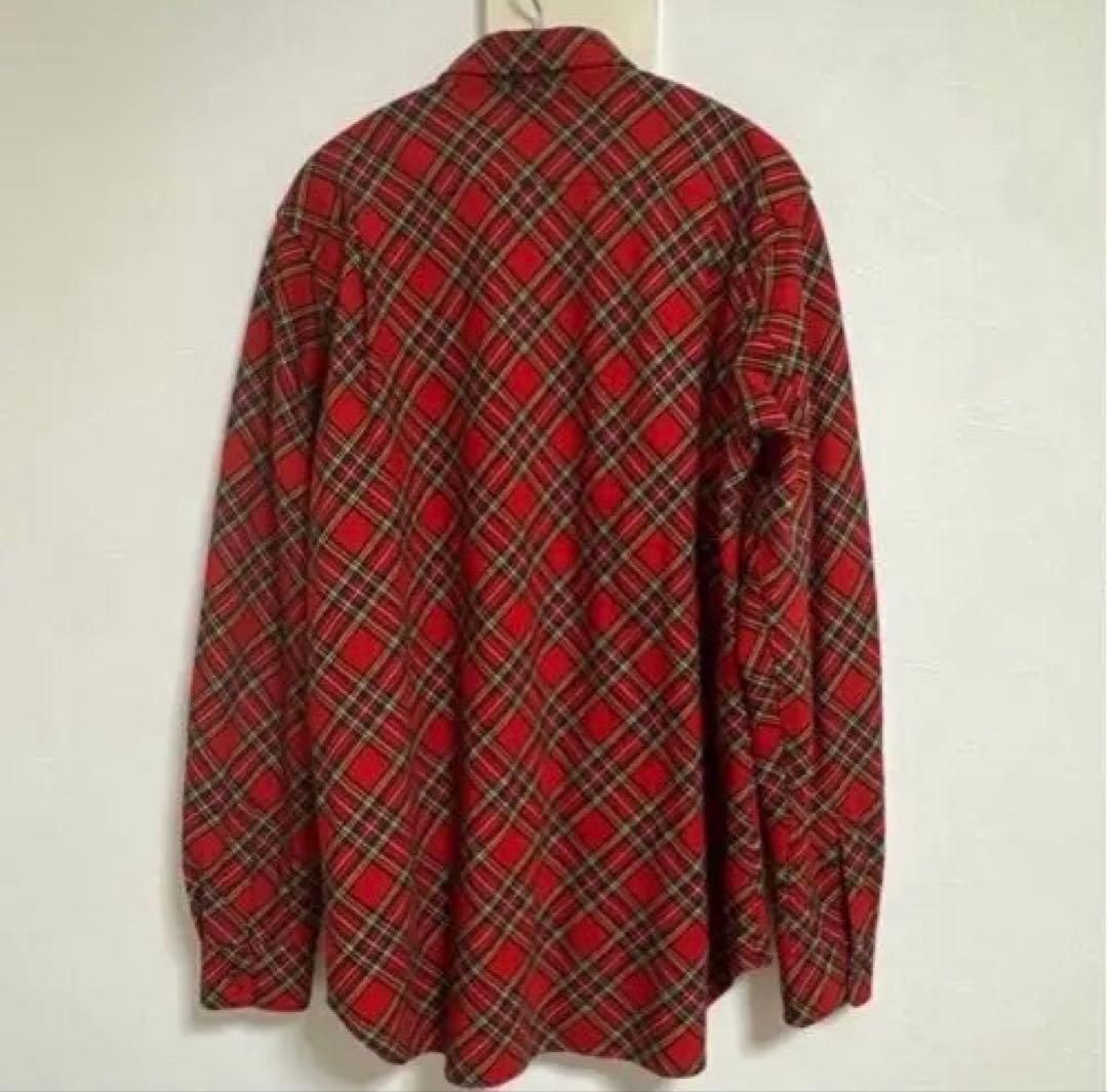 ボ*帳様 コムデギャルソンオムプリュス バイアス チェック シャツ　ブルゾン　ジ