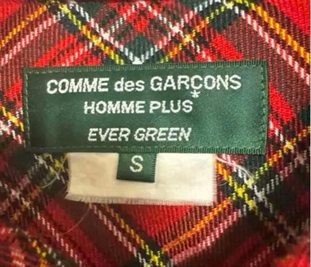 ボ*帳様 コムデギャルソンオムプリュス バイアス チェック シャツ　ブルゾン　ジ