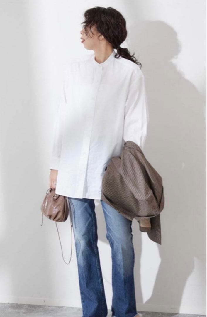 JOURNAL STANDARD L'ESSAGE スタンドカラーシャツ