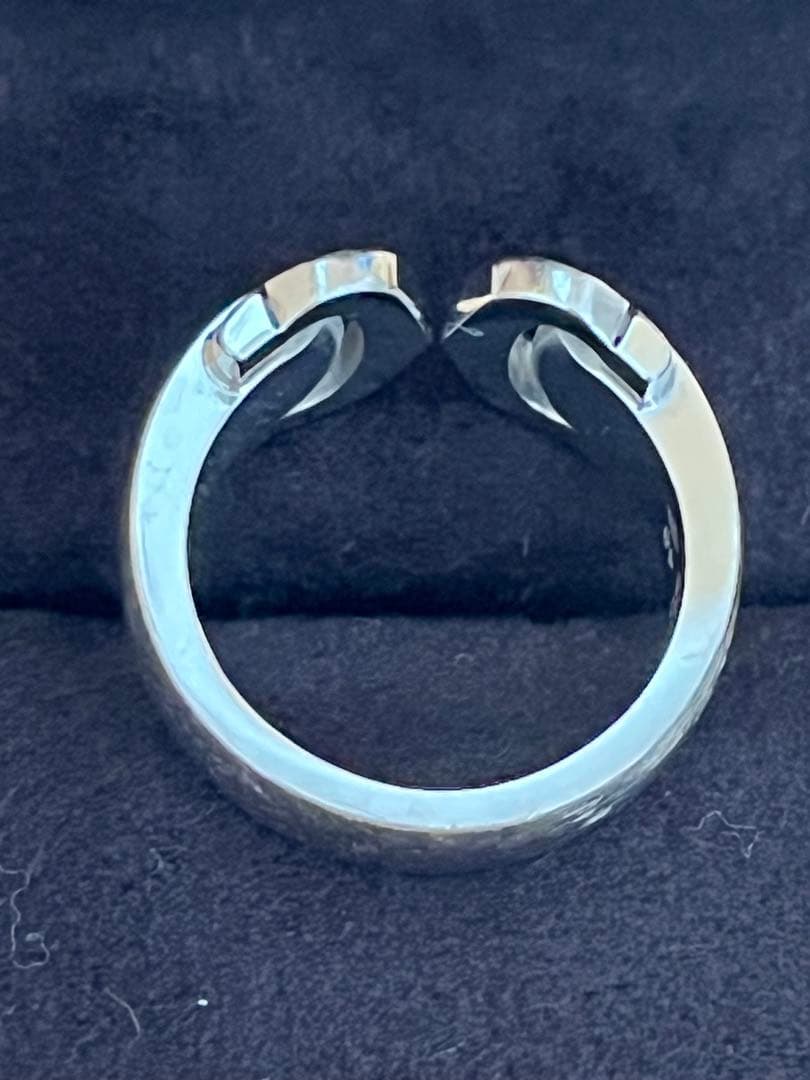 Cartier リング 2C ブークルセ K18WG ダイヤモンド 8号