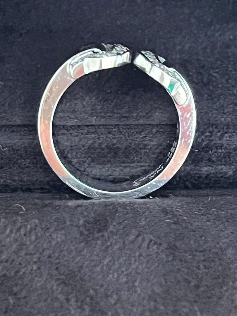 Cartier リング 2C ブークルセ K18WG ダイヤモンド 8号