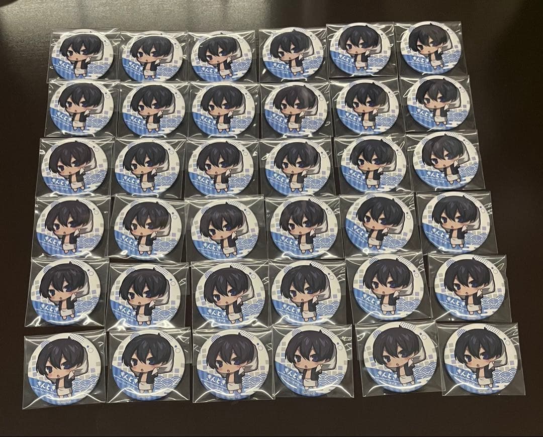 ワイテルズ きんとき 極楽湯 缶バッジ 湯上り