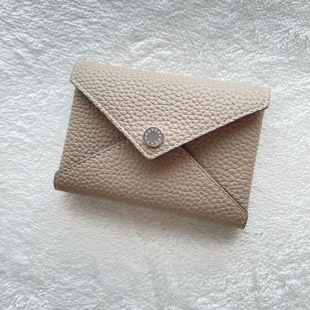 スナップボタン付き バックカバーケース用 エンベロープポーチ ボッタラートレザー