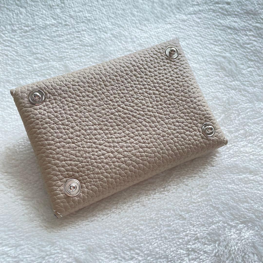 スナップボタン付き バックカバーケース用 エンベロープポーチ ボッタラートレザー