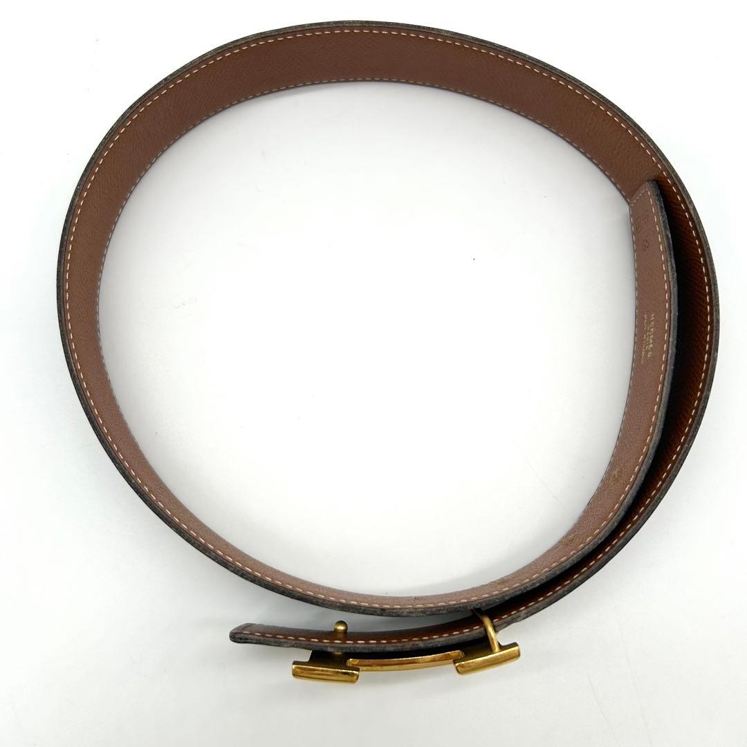 美品★エルメス ベルトバックル コンスタンス　リバーシブルベルト A刻印 65