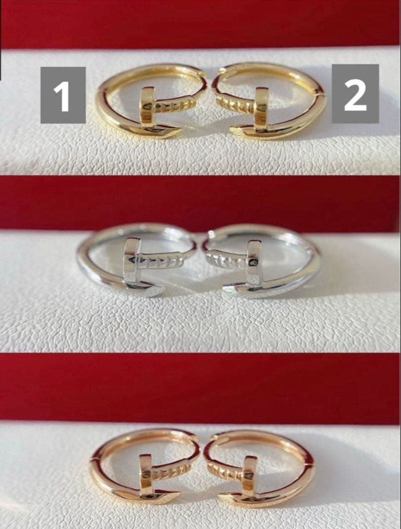 remon K18PG 8mm シングル フープピアス　(ダイヤなし)