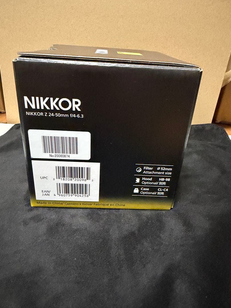 NIKKOR Z 24-50㎜　f/4-6.3 Zマウント　ニコンレンズ