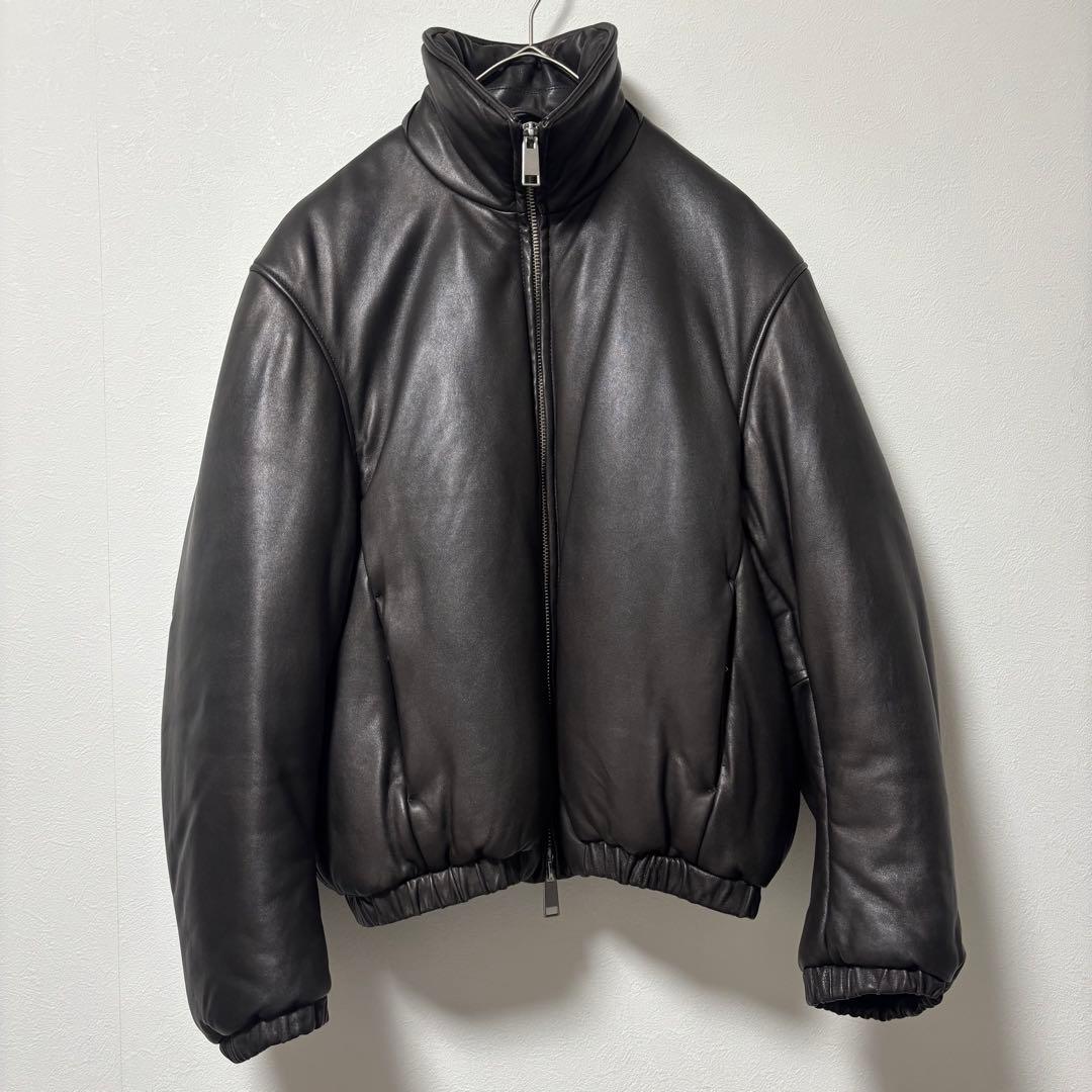 未使用品✨YOKE ヨーク　レザージャケット　中綿ブルゾン　シープスキン　茶系