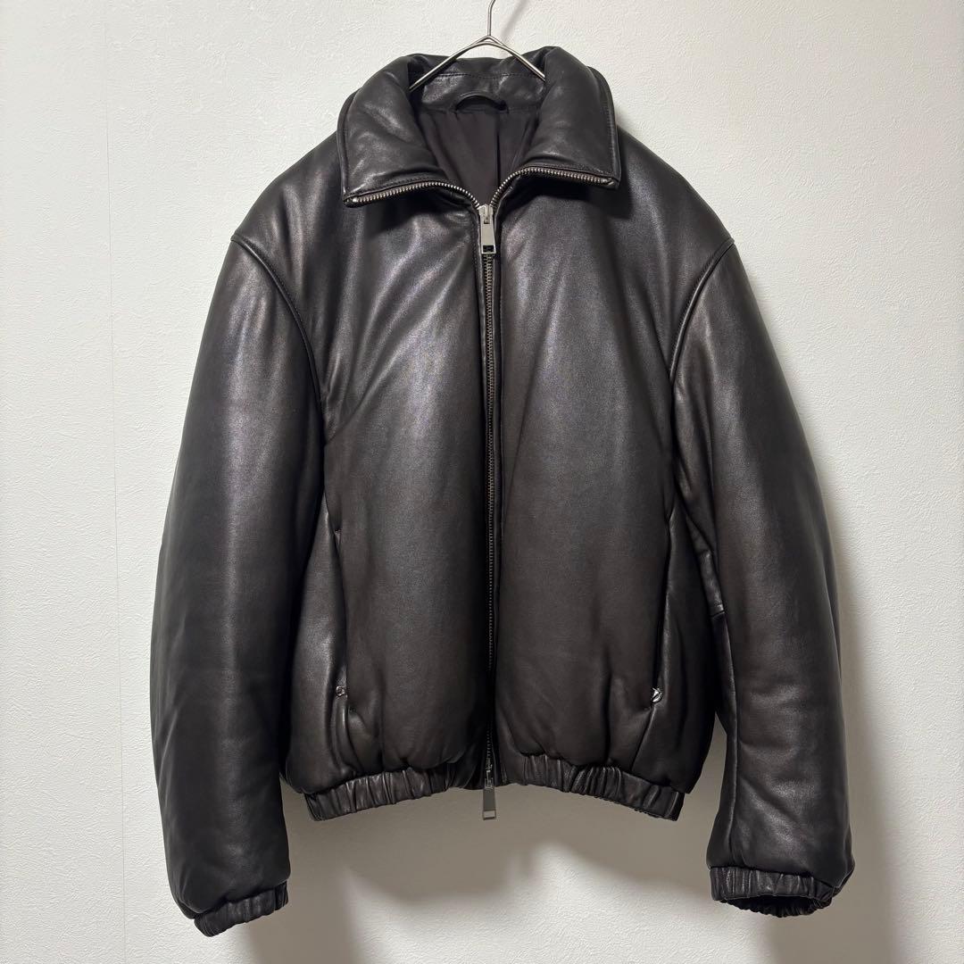 未使用品✨YOKE ヨーク　レザージャケット　中綿ブルゾン　シープスキン　茶系