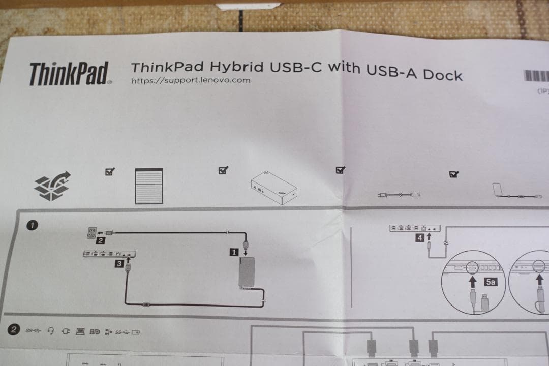 未使用 Lenovo ThinkPad Hybrid USB-C Dock