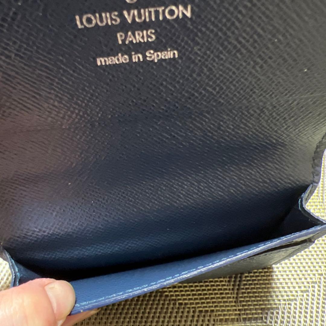 名刺入れ LOUIS VUITTON タイガ紺色