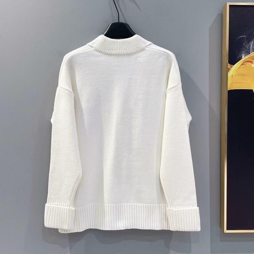 AMI PARIS ハート刺繍 セーター 男女兼用 秋冬ニット S