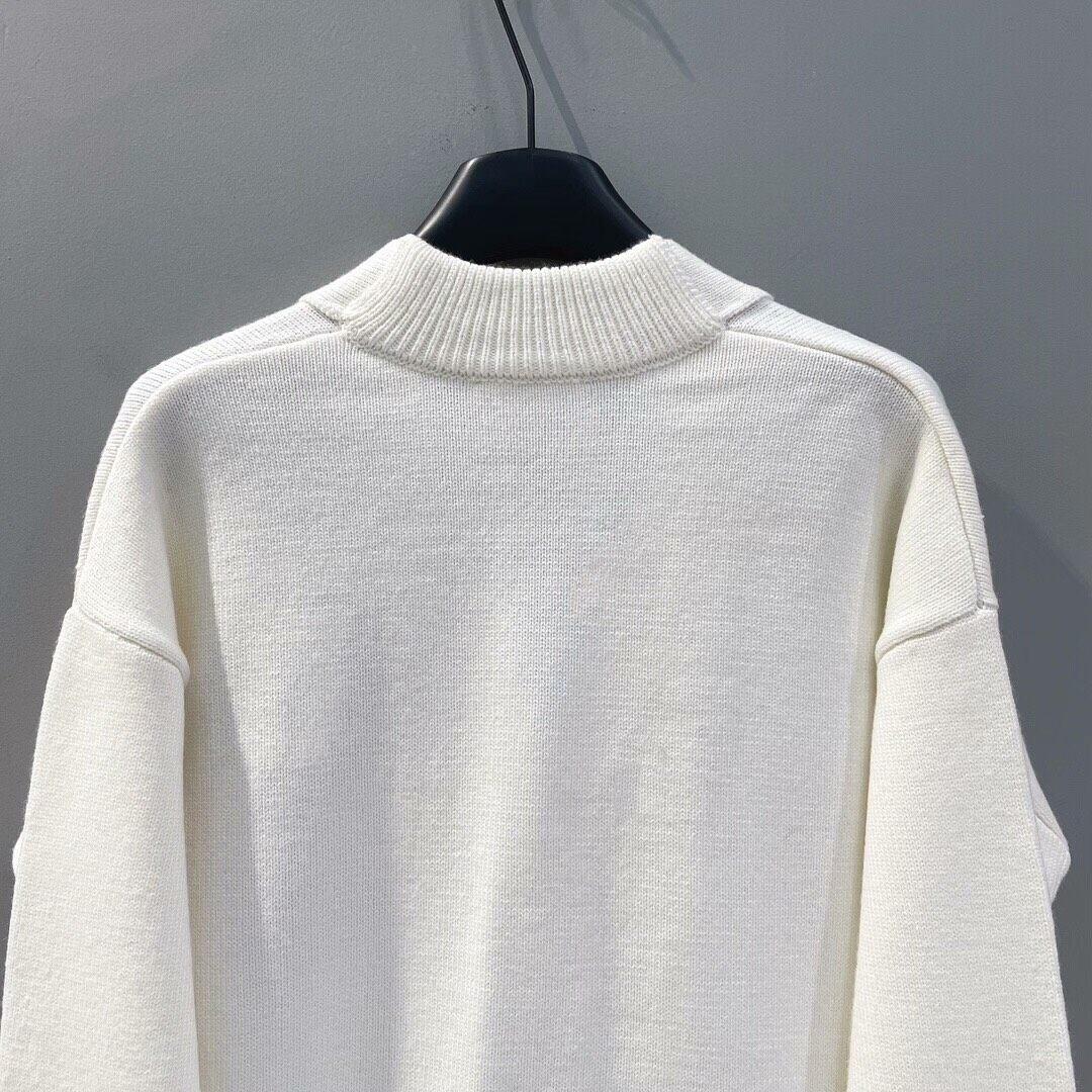 AMI PARIS ハート刺繍 セーター 男女兼用 秋冬ニット S