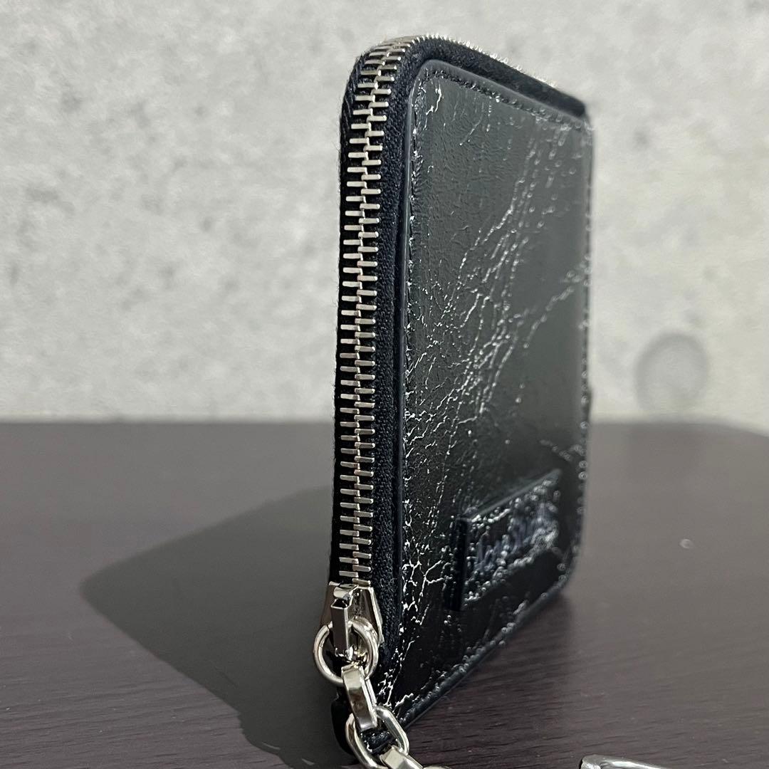ACNE STUDIOS ジップレザーウォレット　ブラック