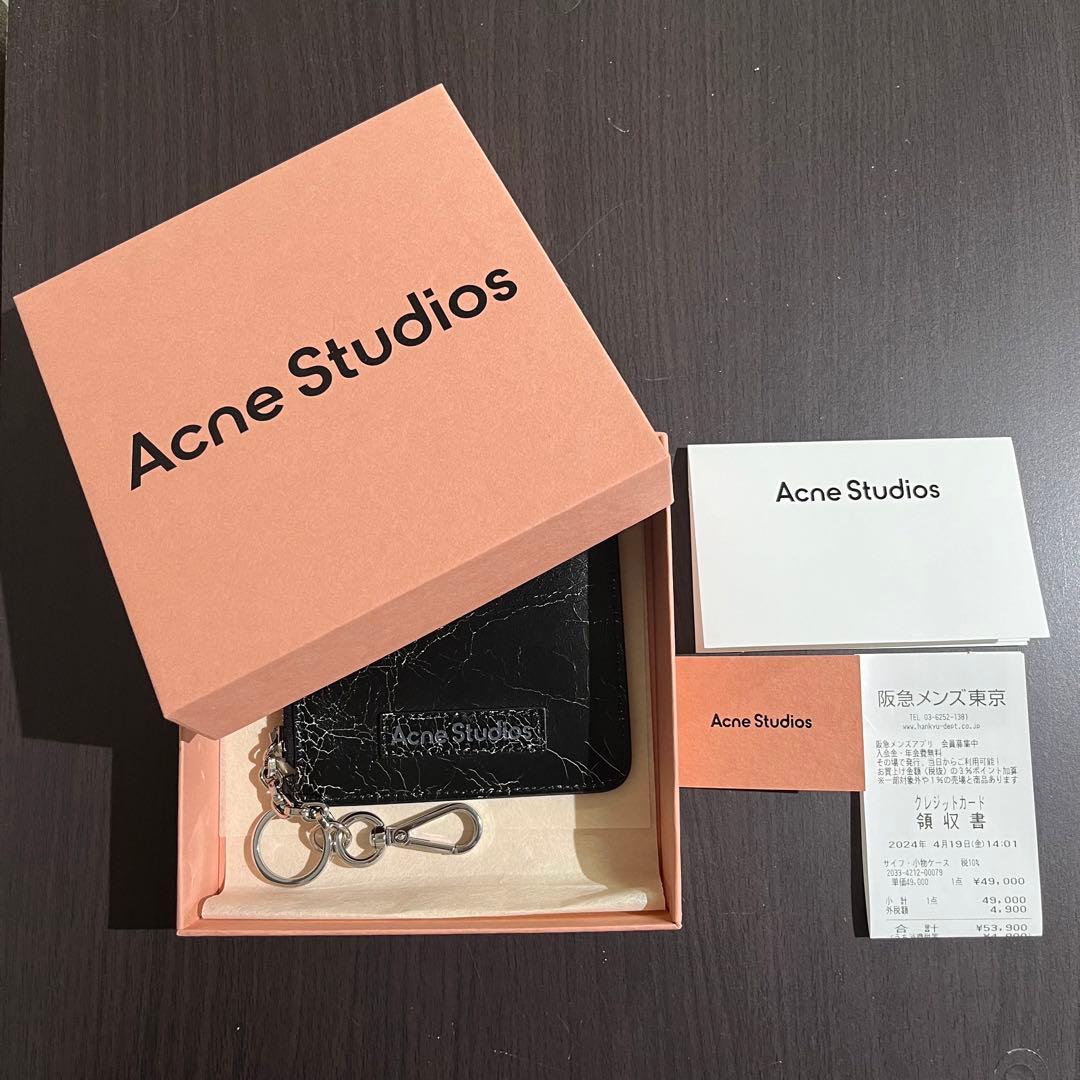 ACNE STUDIOS ジップレザーウォレット　ブラック