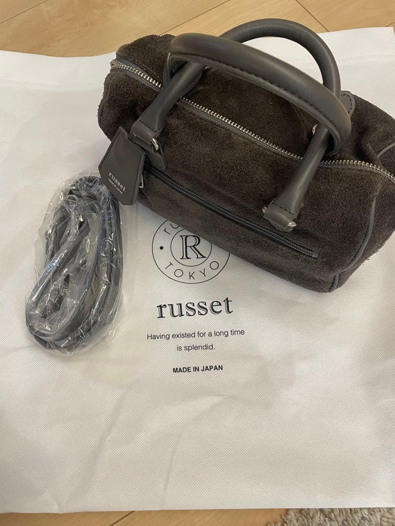 大幅お値下げ！russet 2way ミニボストンバッグ　グレー