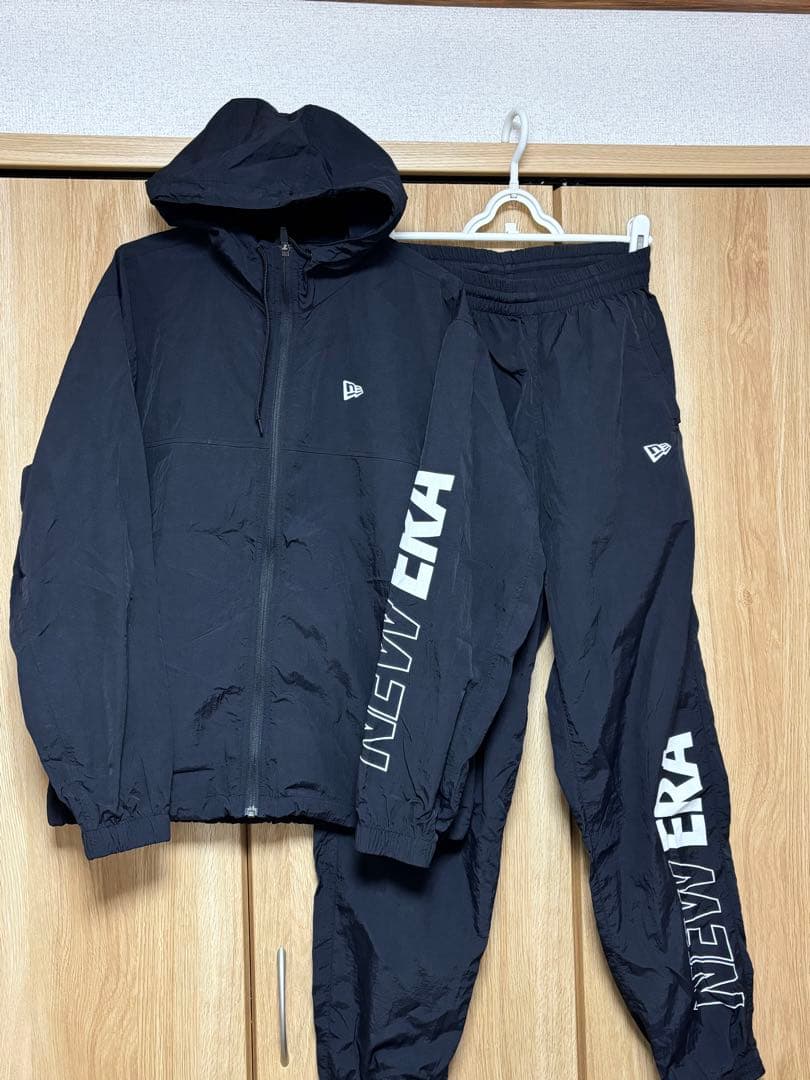 【美品】ニューエラ ナイロン パーカー パンツ 上下セット セットアップ M