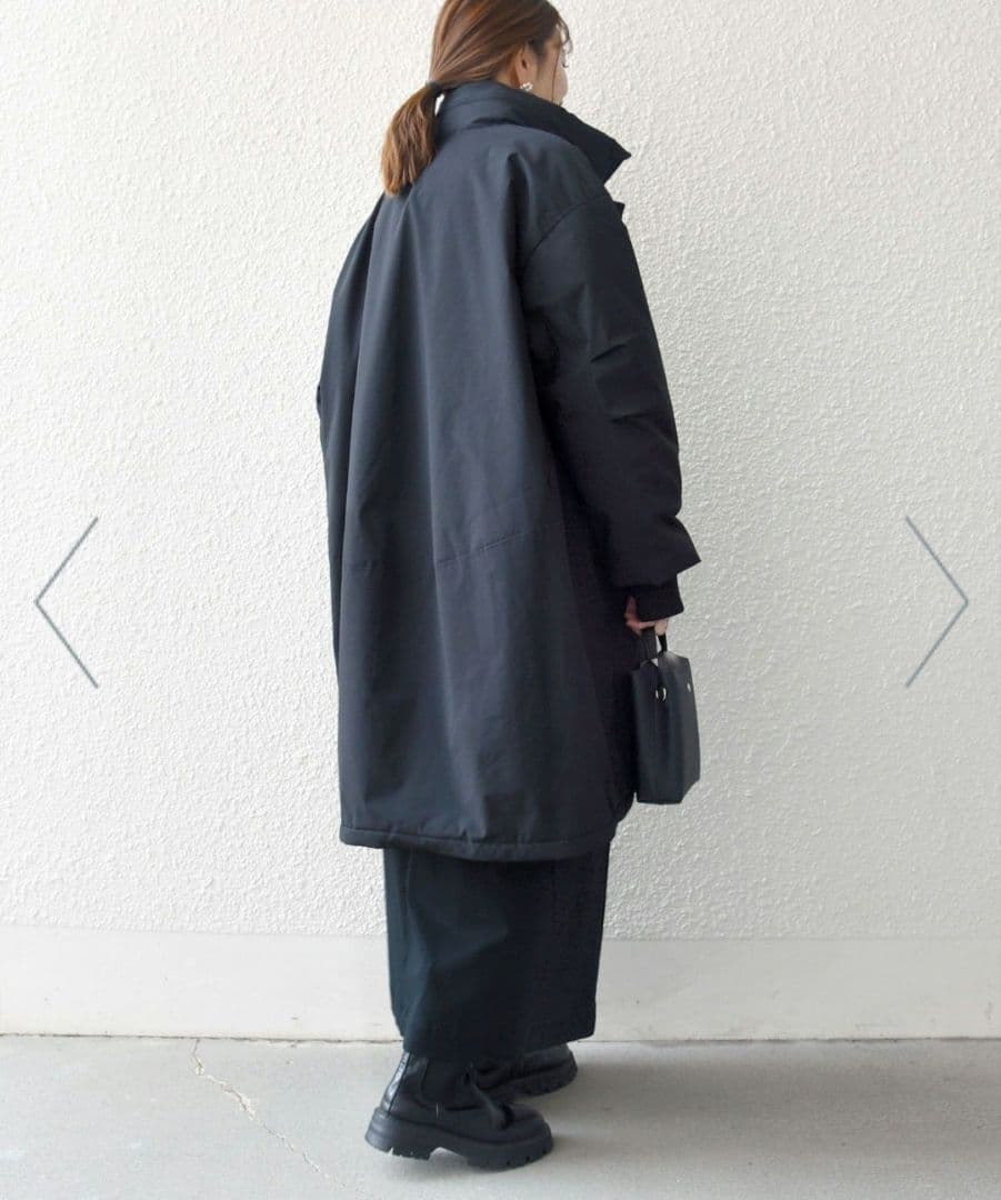 SHIPS any:<多機能>中綿 2WAY スタンドカラー モンスター コート