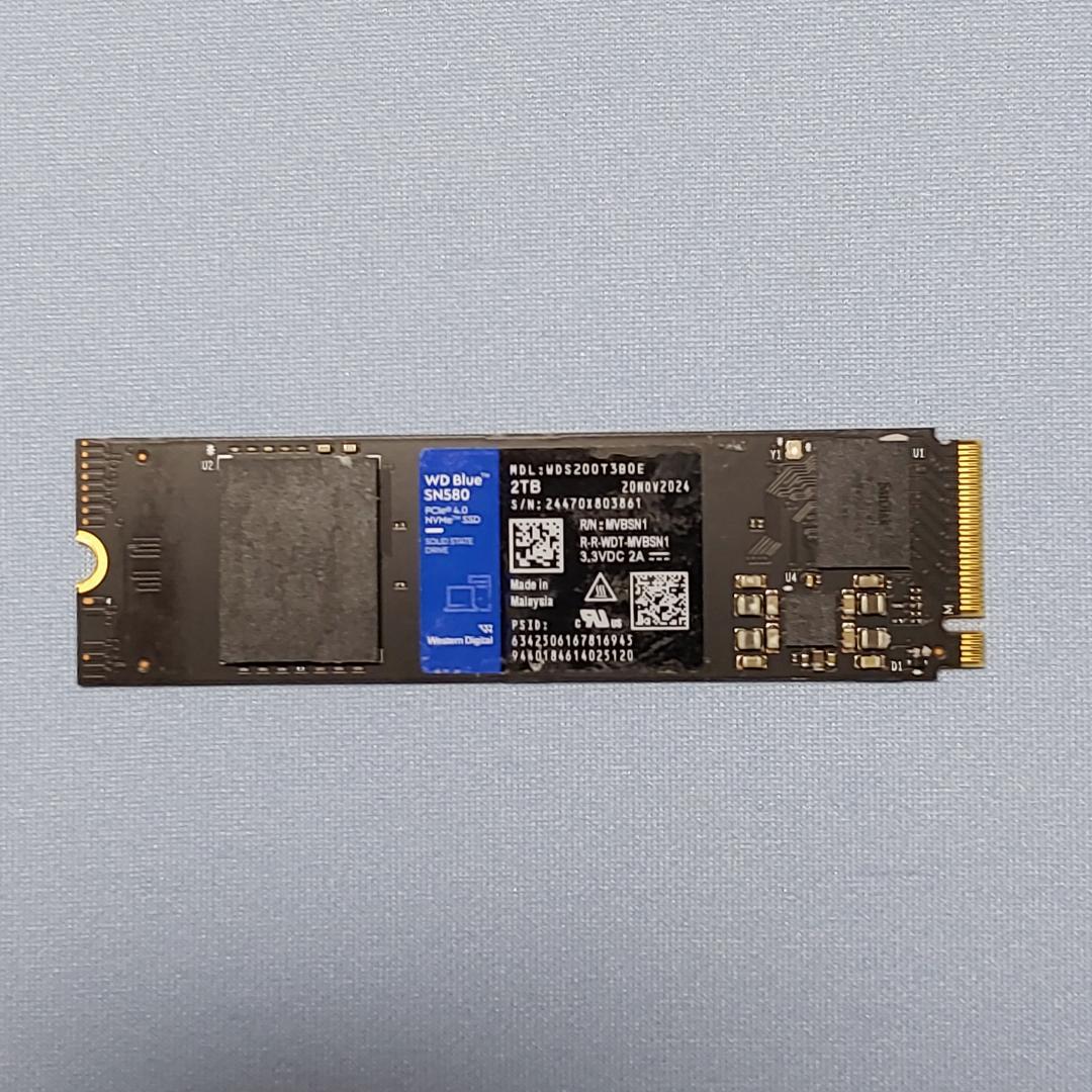 WD Blue SN580 NVMe SSD 2TB WDS200T3B0E ②